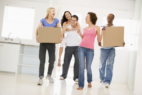 Office removals team preparing a business move in Sydenham Hill