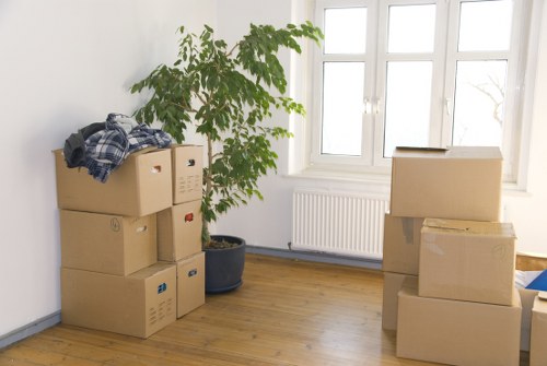 Removal van loading furniture near Sydenham Hill residential streets