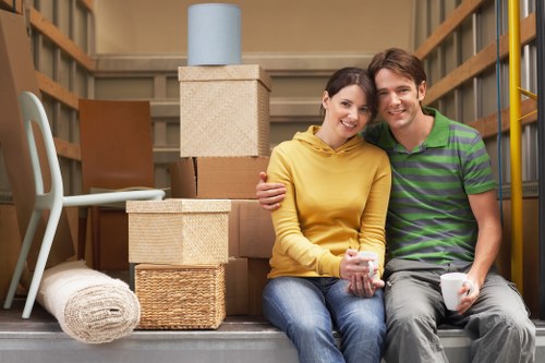 Professional removals team planning a move near Sydenham Hill residential streets