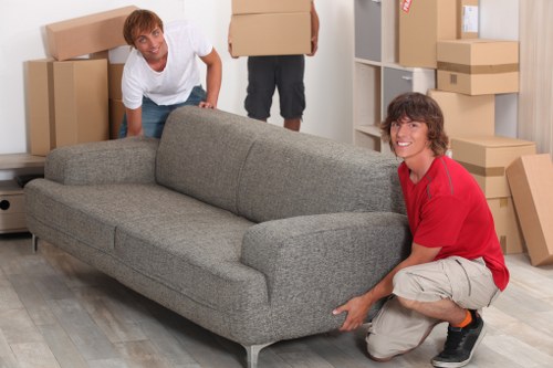 Man with van team preparing for a flat or house removal in Sydenham Hill