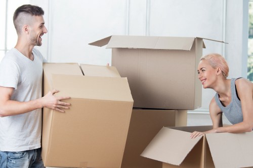 Careful loading of furniture for pick-up in Sydenham Hill