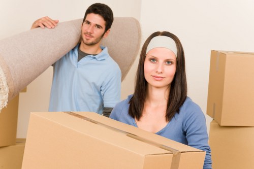 Small removal van used for flat and house moves in South East London