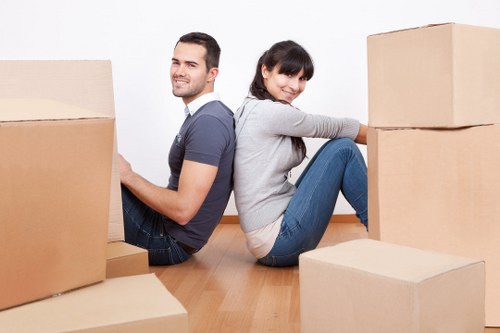 Local packing team handling a move in Sydenham Hill