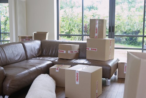 Charity donation items being prepared for reuse after a house move