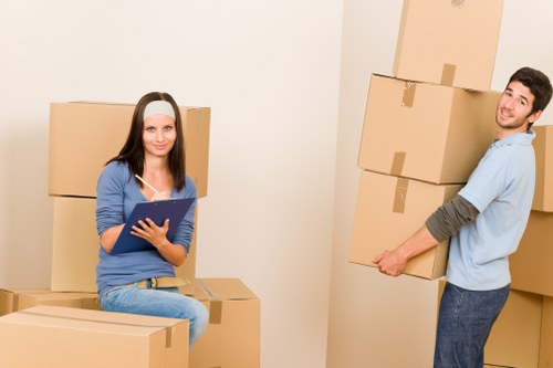 Packing desks, files, and IT equipment for an office move